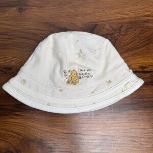 Vintage Classic Winnie the Pooh Cream Unisex Baby Bucket Hat